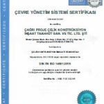 Çevre Yönetim Sertifikası